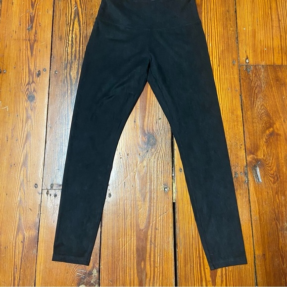 Intro Love the Fit Faux Suede Leggings Size S Black High Rise Tummy Control Fall - Picture 5 of 11